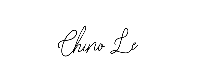 You should practise on your own different ways (Bearetta-2O07w) to write your name (Chino Le) in signature. don't let someone else do it for you. Chino Le signature style 12 images and pictures png