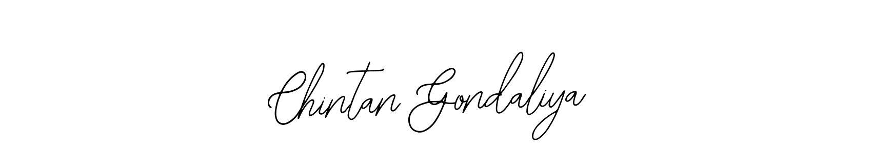 Design your own signature with our free online signature maker. With this signature software, you can create a handwritten (Bearetta-2O07w) signature for name Chintan Gondaliya. Chintan Gondaliya signature style 12 images and pictures png