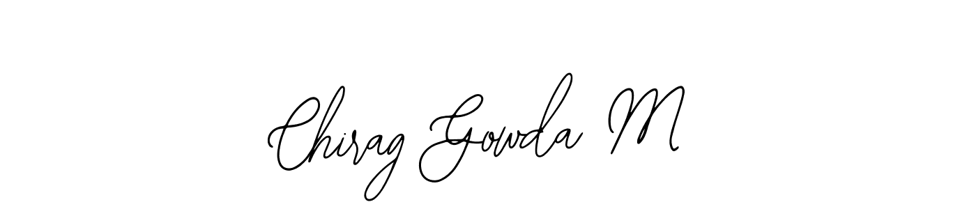 It looks lik you need a new signature style for name Chirag Gowda M. Design unique handwritten (Bearetta-2O07w) signature with our free signature maker in just a few clicks. Chirag Gowda M signature style 12 images and pictures png