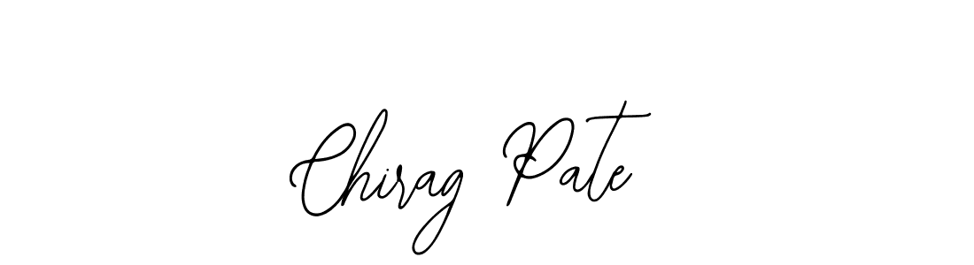 The best way (Bearetta-2O07w) to make a short signature is to pick only two or three words in your name. The name Chirag Pate include a total of six letters. For converting this name. Chirag Pate signature style 12 images and pictures png