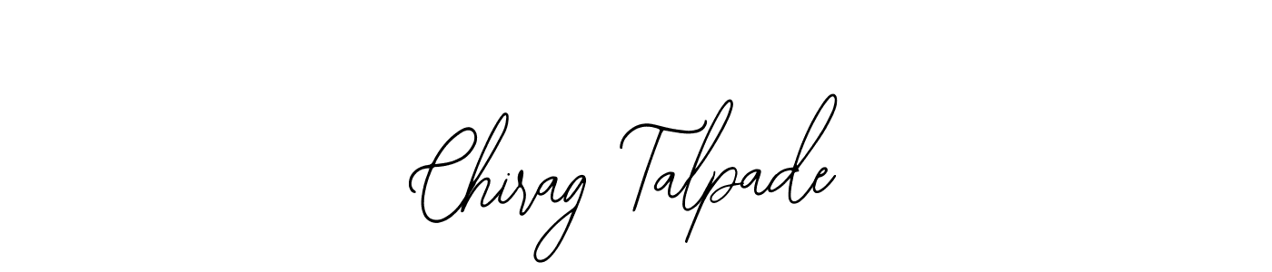 Similarly Bearetta-2O07w is the best handwritten signature design. Signature creator online .You can use it as an online autograph creator for name Chirag Talpade. Chirag Talpade signature style 12 images and pictures png