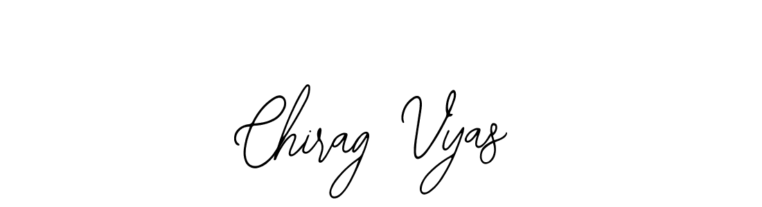 How to make Chirag Vyas name signature. Use Bearetta-2O07w style for creating short signs online. This is the latest handwritten sign. Chirag Vyas signature style 12 images and pictures png