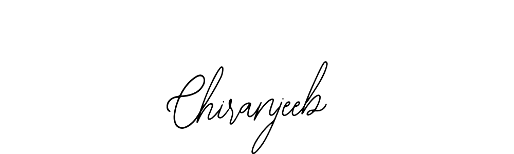 How to make Chiranjeeb signature? Bearetta-2O07w is a professional autograph style. Create handwritten signature for Chiranjeeb name. Chiranjeeb signature style 12 images and pictures png