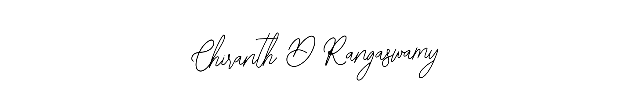 Make a short Chiranth D Rangaswamy signature style. Manage your documents anywhere anytime using Bearetta-2O07w. Create and add eSignatures, submit forms, share and send files easily. Chiranth D Rangaswamy signature style 12 images and pictures png
