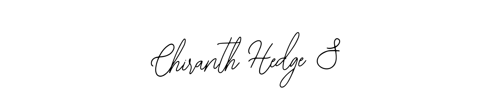 Create a beautiful signature design for name Chiranth Hedge S. With this signature (Bearetta-2O07w) fonts, you can make a handwritten signature for free. Chiranth Hedge S signature style 12 images and pictures png