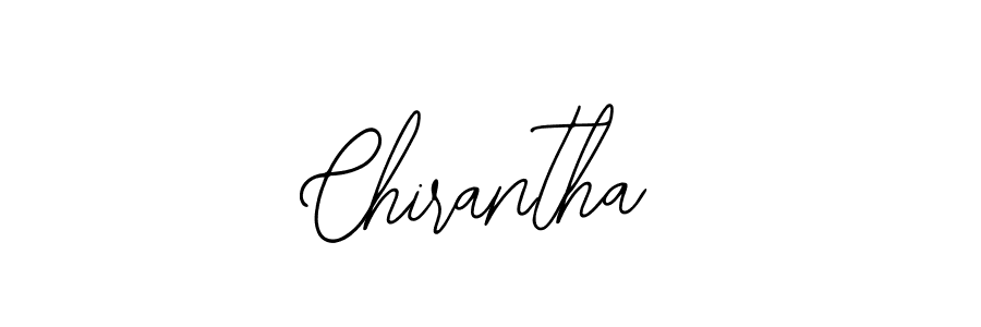 How to make Chirantha signature? Bearetta-2O07w is a professional autograph style. Create handwritten signature for Chirantha name. Chirantha signature style 12 images and pictures png