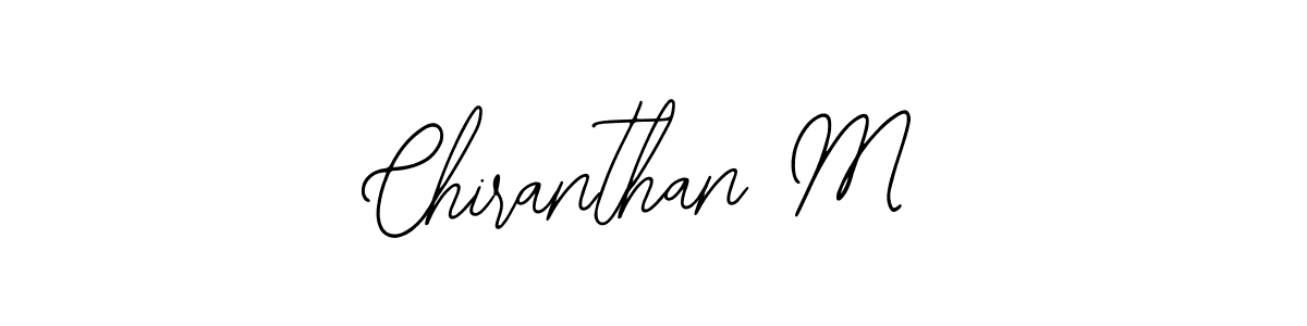 The best way (Bearetta-2O07w) to make a short signature is to pick only two or three words in your name. The name Chiranthan M include a total of six letters. For converting this name. Chiranthan M signature style 12 images and pictures png