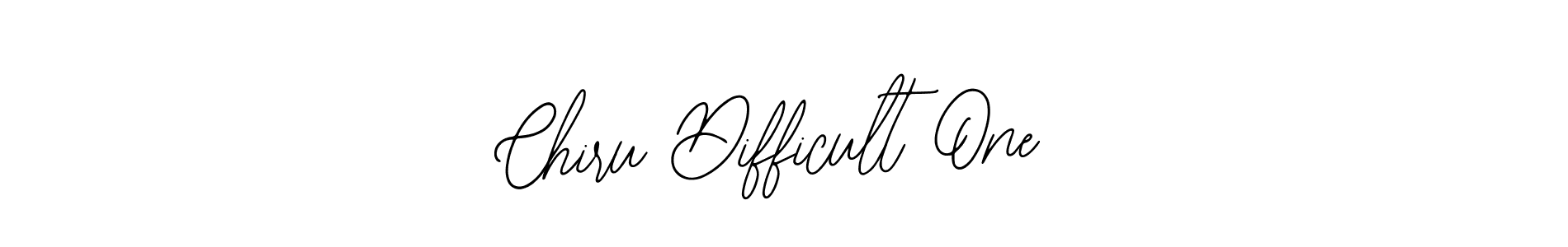 Make a beautiful signature design for name Chiru Difficult One. With this signature (Bearetta-2O07w) style, you can create a handwritten signature for free. Chiru Difficult One signature style 12 images and pictures png
