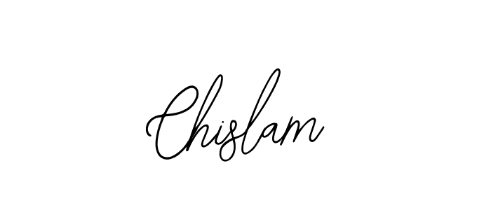 How to make Chislam signature? Bearetta-2O07w is a professional autograph style. Create handwritten signature for Chislam name. Chislam signature style 12 images and pictures png