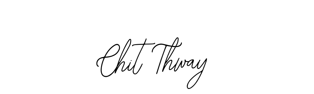 Also we have Chit Thway name is the best signature style. Create professional handwritten signature collection using Bearetta-2O07w autograph style. Chit Thway signature style 12 images and pictures png