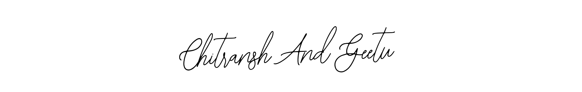 Here are the top 10 professional signature styles for the name Chitransh And Geetu. These are the best autograph styles you can use for your name. Chitransh And Geetu signature style 12 images and pictures png