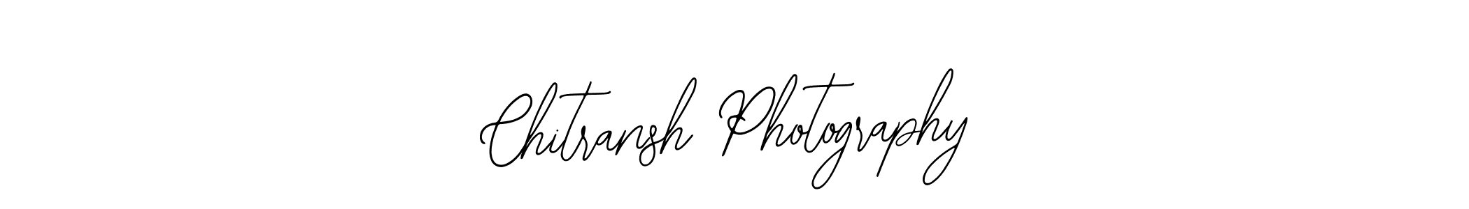 Design your own signature with our free online signature maker. With this signature software, you can create a handwritten (Bearetta-2O07w) signature for name Chitransh Photography. Chitransh Photography signature style 12 images and pictures png