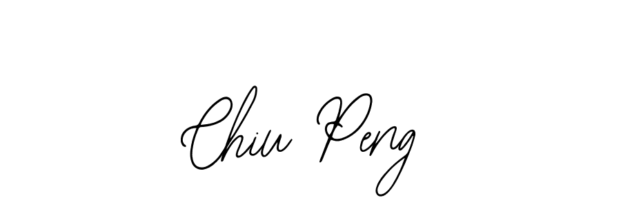 Design your own signature with our free online signature maker. With this signature software, you can create a handwritten (Bearetta-2O07w) signature for name Chiu Peng. Chiu Peng signature style 12 images and pictures png