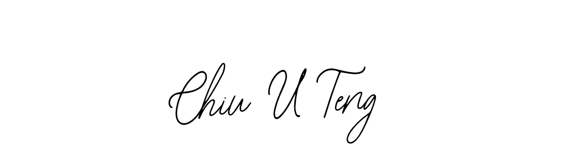 Similarly Bearetta-2O07w is the best handwritten signature design. Signature creator online .You can use it as an online autograph creator for name Chiu U Teng. Chiu U Teng signature style 12 images and pictures png