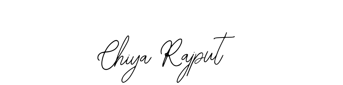 The best way (Bearetta-2O07w) to make a short signature is to pick only two or three words in your name. The name Chiya Rajput include a total of six letters. For converting this name. Chiya Rajput signature style 12 images and pictures png