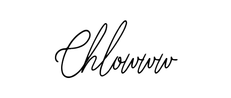 A stylish, flowing autograph style designed for name Chlowww using Bearetta-2O07w typography. Perfect for digital creative projects. Chlowww signature style 12 images and pictures png