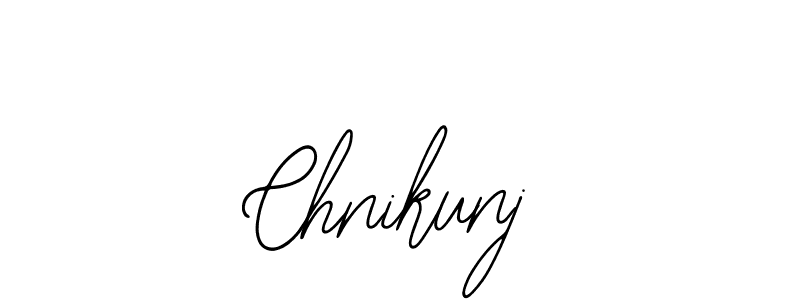 How to Draw Chnikunj signature style? Bearetta-2O07w is a latest design signature styles for name Chnikunj. Chnikunj signature style 12 images and pictures png