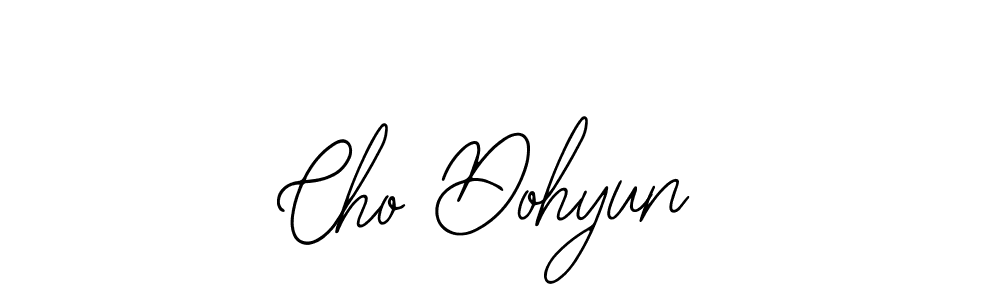 You should practise on your own different ways (Bearetta-2O07w) to write your name (Cho Dohyun) in signature. don't let someone else do it for you. Cho Dohyun signature style 12 images and pictures png