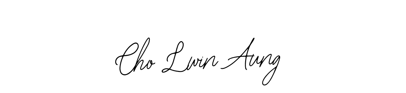 The best way (Bearetta-2O07w) to make a short signature is to pick only two or three words in your name. The name Cho Lwin Aung include a total of six letters. For converting this name. Cho Lwin Aung signature style 12 images and pictures png