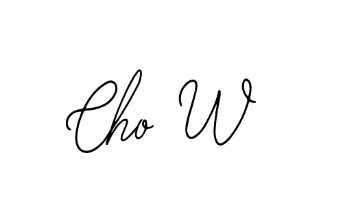 Also we have Cho W name is the best signature style. Create professional handwritten signature collection using Bearetta-2O07w autograph style. Cho W signature style 12 images and pictures png