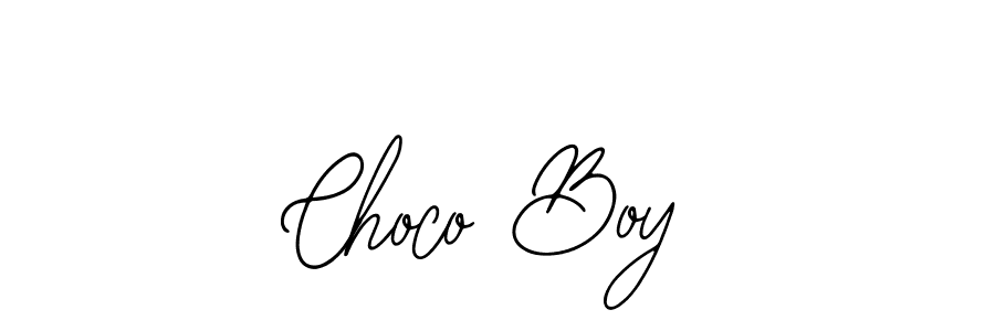 How to make Choco Boy name signature. Use Bearetta-2O07w style for creating short signs online. This is the latest handwritten sign. Choco Boy signature style 12 images and pictures png