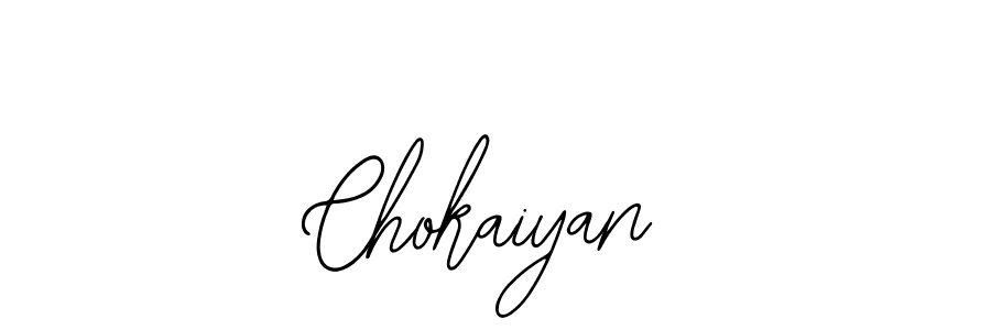 Design your own signature with our free online signature maker. With this signature software, you can create a handwritten (Bearetta-2O07w) signature for name Chokaiyan. Chokaiyan signature style 12 images and pictures png