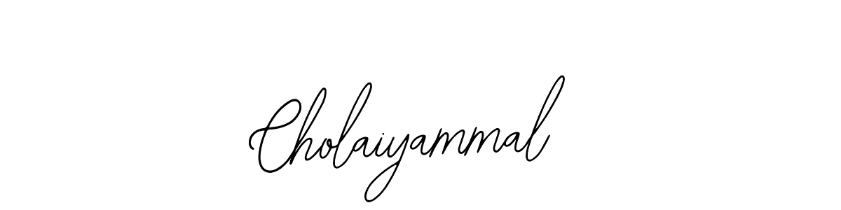 How to make Cholaiyammal signature? Bearetta-2O07w is a professional autograph style. Create handwritten signature for Cholaiyammal name. Cholaiyammal signature style 12 images and pictures png