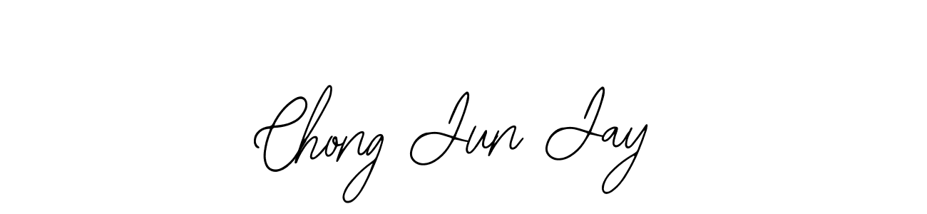 You should practise on your own different ways (Bearetta-2O07w) to write your name (Chong Jun Jay) in signature. don't let someone else do it for you. Chong Jun Jay signature style 12 images and pictures png