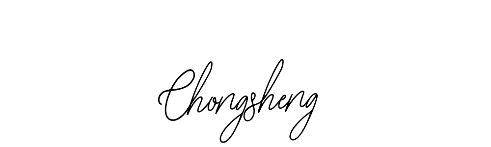 Make a beautiful signature design for name Chongsheng. With this signature (Bearetta-2O07w) style, you can create a handwritten signature for free. Chongsheng signature style 12 images and pictures png