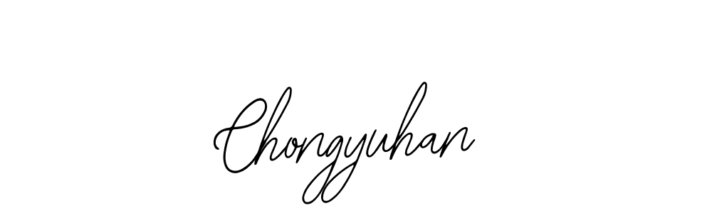 Use a signature maker to create a handwritten signature online. With this signature software, you can design (Bearetta-2O07w) your own signature for name Chongyuhan. Chongyuhan signature style 12 images and pictures png