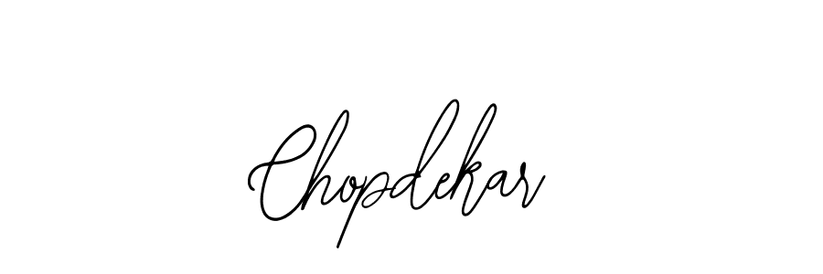 How to make Chopdekar name signature. Use Bearetta-2O07w style for creating short signs online. This is the latest handwritten sign. Chopdekar signature style 12 images and pictures png