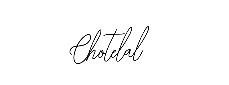 How to make Chotelal signature? Bearetta-2O07w is a professional autograph style. Create handwritten signature for Chotelal name. Chotelal signature style 12 images and pictures png