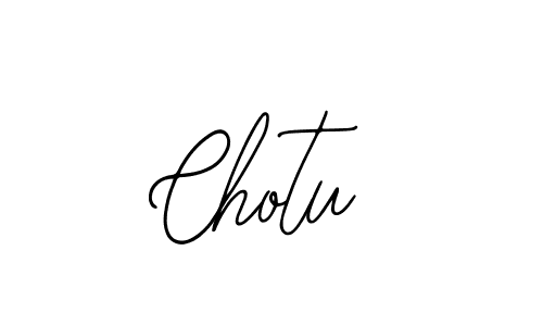 Design your own signature with our free online signature maker. With this signature software, you can create a handwritten (Bearetta-2O07w) signature for name Chotu. Chotu signature style 12 images and pictures png