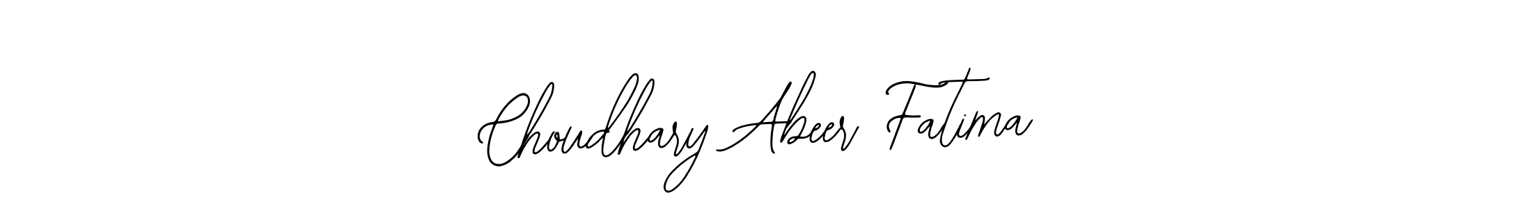 Use a signature maker to create a handwritten signature online. With this signature software, you can design (Bearetta-2O07w) your own signature for name Choudhary Abeer Fatima. Choudhary Abeer Fatima signature style 12 images and pictures png
