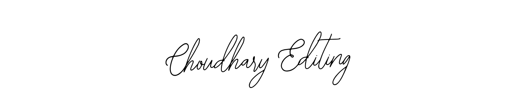 How to make Choudhary Editing name signature. Use Bearetta-2O07w style for creating short signs online. This is the latest handwritten sign. Choudhary Editing signature style 12 images and pictures png