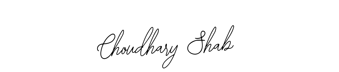 Choudhary Shab stylish signature style. Best Handwritten Sign (Bearetta-2O07w) for my name. Handwritten Signature Collection Ideas for my name Choudhary Shab. Choudhary Shab signature style 12 images and pictures png