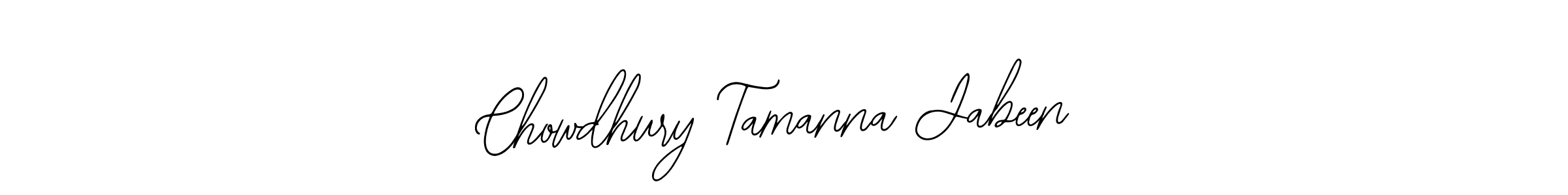 How to make Chowdhury Tamanna Jabeen name signature. Use Bearetta-2O07w style for creating short signs online. This is the latest handwritten sign. Chowdhury Tamanna Jabeen signature style 12 images and pictures png