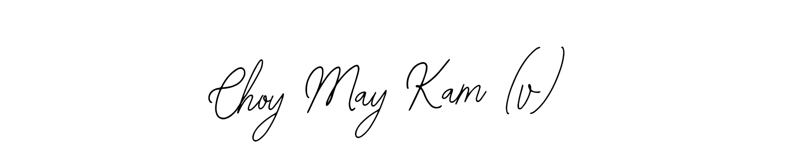 Design your own signature with our free online signature maker. With this signature software, you can create a handwritten (Bearetta-2O07w) signature for name Choy May Kam (v). Choy May Kam (v) signature style 12 images and pictures png