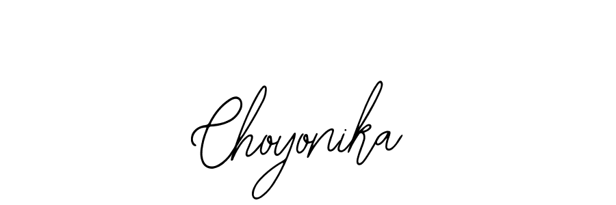 Bearetta-2O07w is a professional signature style that is perfect for those who want to add a touch of class to their signature. It is also a great choice for those who want to make their signature more unique. Get Choyonika name to fancy signature for free. Choyonika signature style 12 images and pictures png