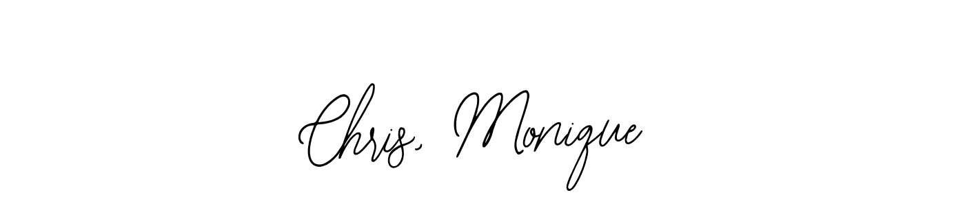 Make a short Chris, Monique signature style. Manage your documents anywhere anytime using Bearetta-2O07w. Create and add eSignatures, submit forms, share and send files easily. Chris, Monique signature style 12 images and pictures png