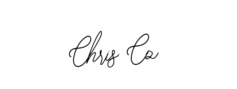 You should practise on your own different ways (Bearetta-2O07w) to write your name (Chris Cz) in signature. don't let someone else do it for you. Chris Cz signature style 12 images and pictures png
