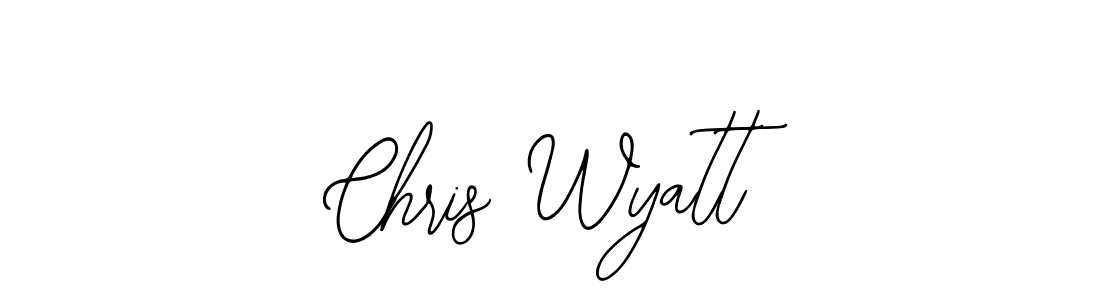 Use a signature maker to create a handwritten signature online. With this signature software, you can design (Bearetta-2O07w) your own signature for name Chris Wyatt. Chris Wyatt signature style 12 images and pictures png