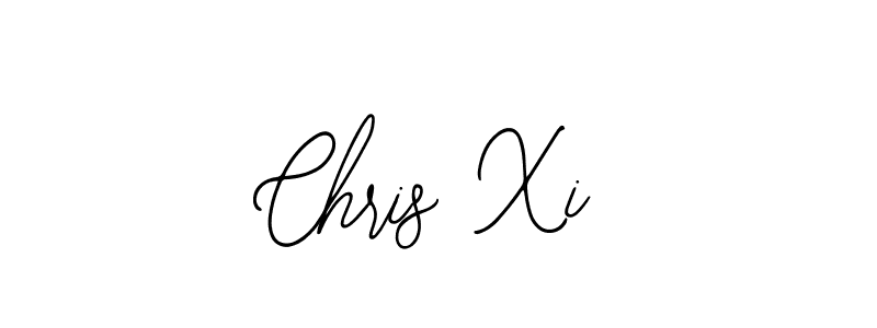 You should practise on your own different ways (Bearetta-2O07w) to write your name (Chris Xi) in signature. don't let someone else do it for you. Chris Xi signature style 12 images and pictures png