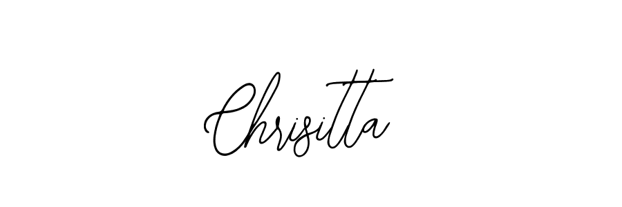 Design your own signature with our free online signature maker. With this signature software, you can create a handwritten (Bearetta-2O07w) signature for name Chrisitta. Chrisitta signature style 12 images and pictures png