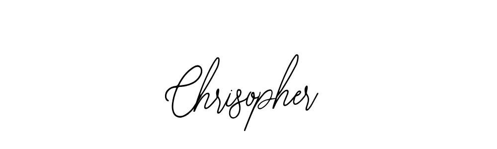 Use a signature maker to create a handwritten signature online. With this signature software, you can design (Bearetta-2O07w) your own signature for name Chrisopher. Chrisopher signature style 12 images and pictures png