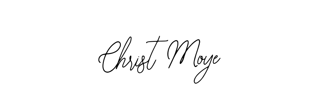 How to make Christ Moye name signature. Use Bearetta-2O07w style for creating short signs online. This is the latest handwritten sign. Christ Moye signature style 12 images and pictures png