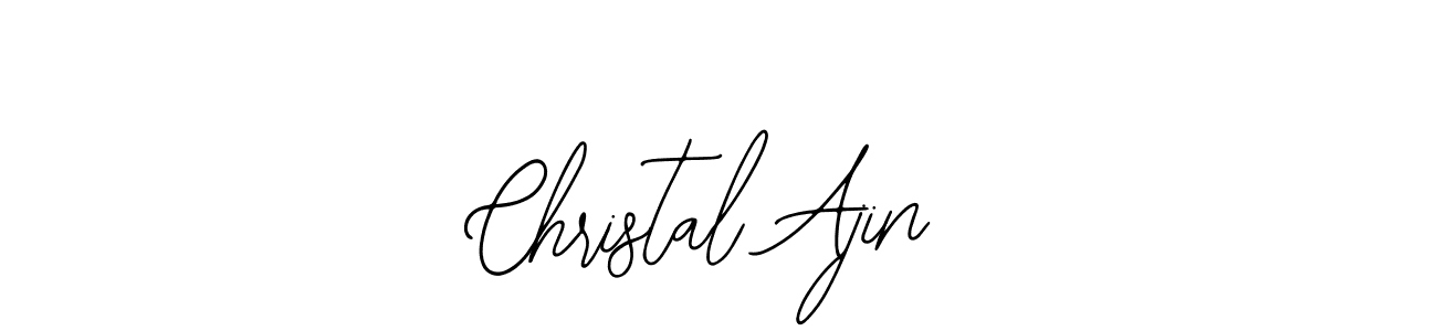 How to make Christal Ajin name signature. Use Bearetta-2O07w style for creating short signs online. This is the latest handwritten sign. Christal Ajin signature style 12 images and pictures png