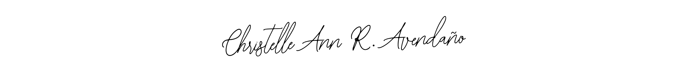 Create a beautiful signature design for name Christelle Ann R. Avendaño. With this signature (Bearetta-2O07w) fonts, you can make a handwritten signature for free. Christelle Ann R. Avendaño signature style 12 images and pictures png