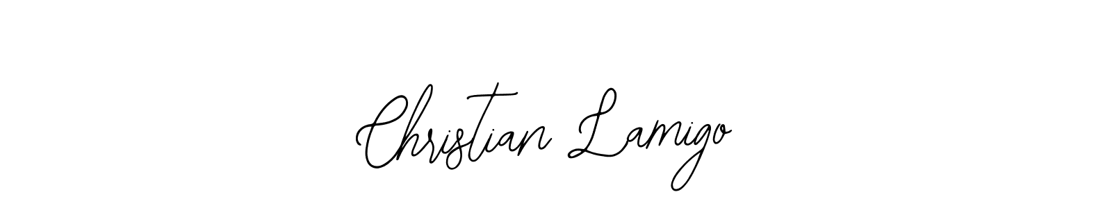 Design your own signature with our free online signature maker. With this signature software, you can create a handwritten (Bearetta-2O07w) signature for name Christian Lamigo. Christian Lamigo signature style 12 images and pictures png