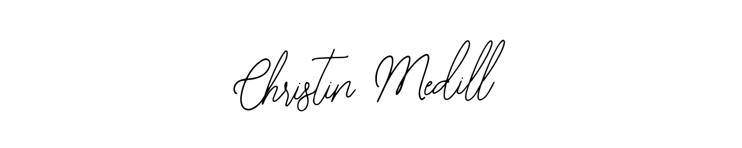 How to make Christin Medill name signature. Use Bearetta-2O07w style for creating short signs online. This is the latest handwritten sign. Christin Medill signature style 12 images and pictures png